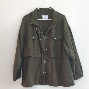 Old Navy Women's XL Utility Jacket in Olive